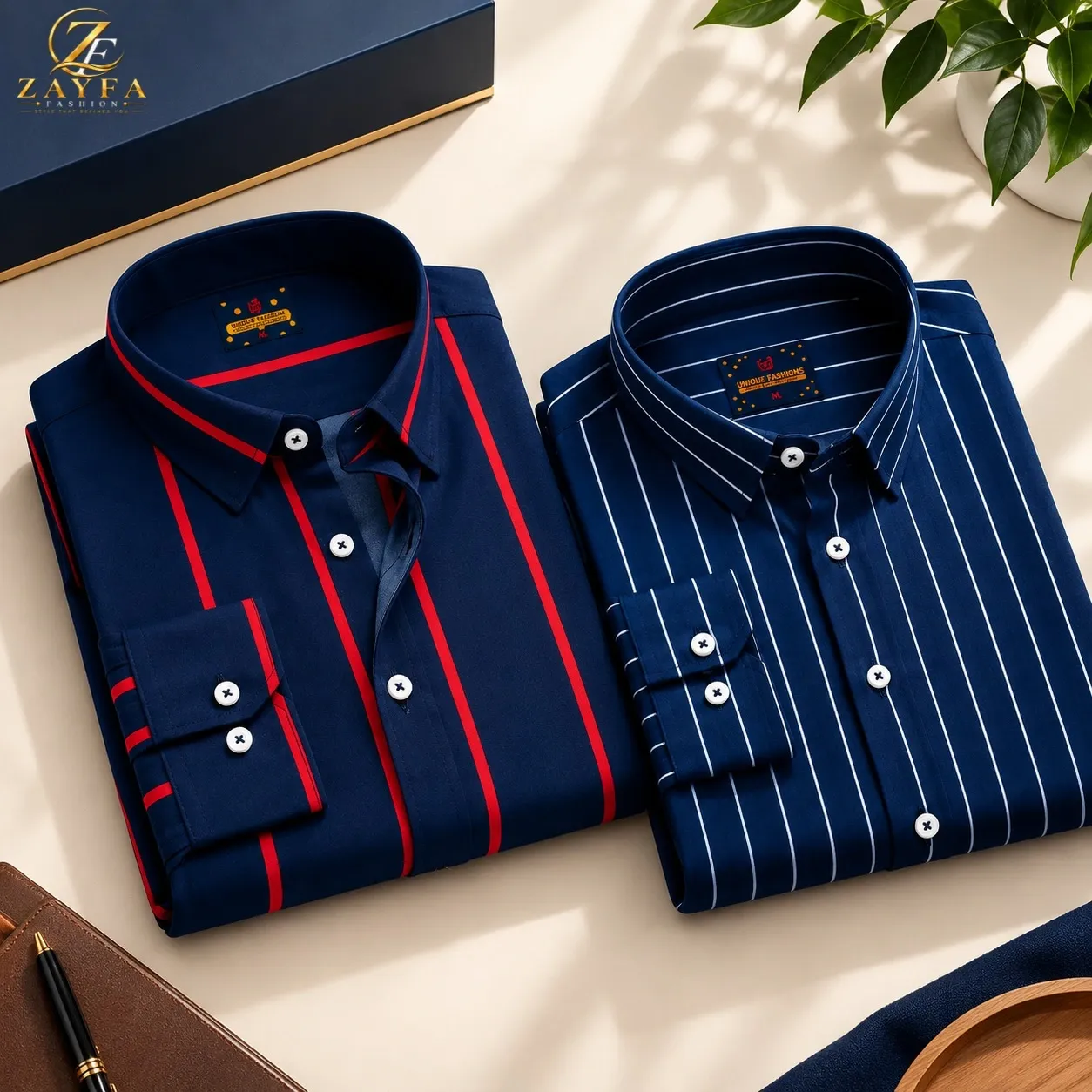 2 Pcs Combo Premium Full Sleeve Cotton Shirt