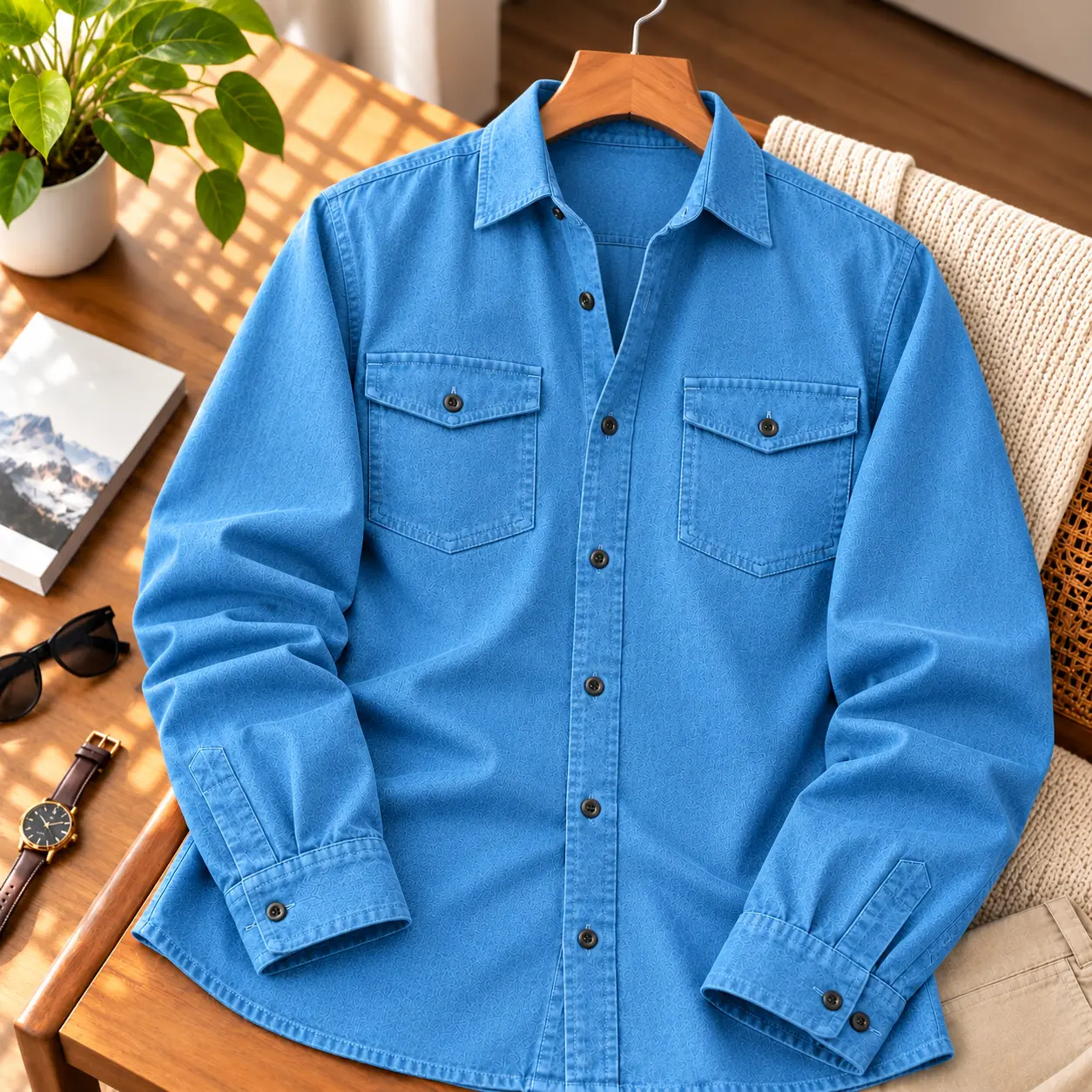 Men’s Premium SoftWash Denim Shirt - Image 3