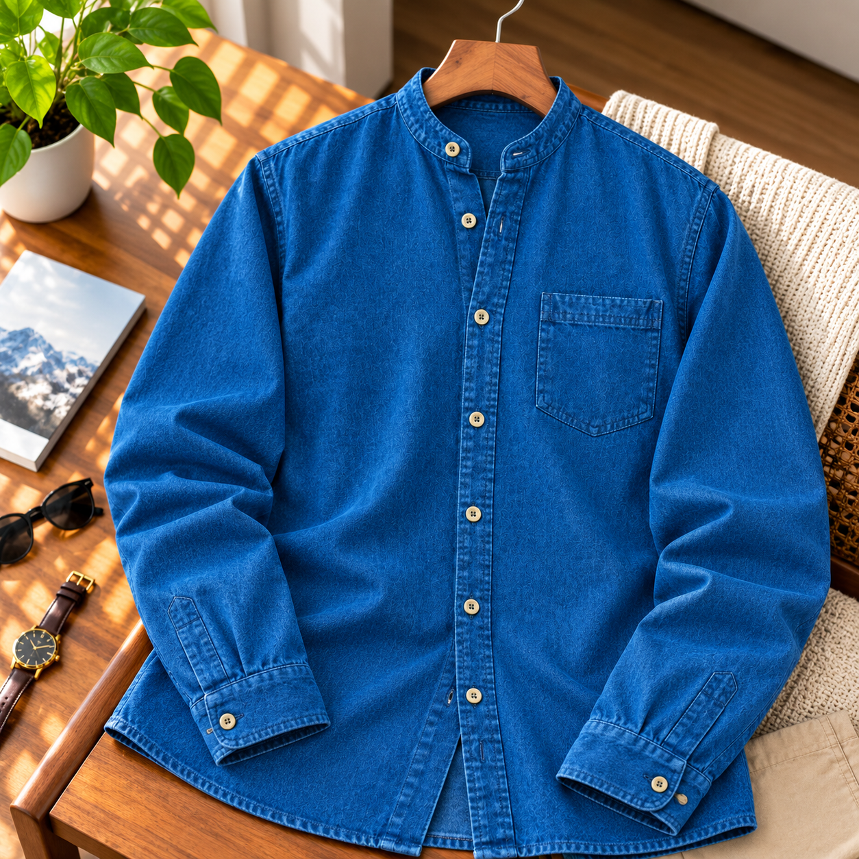 Men’s Premium SoftWash Denim Shirt - Image 4