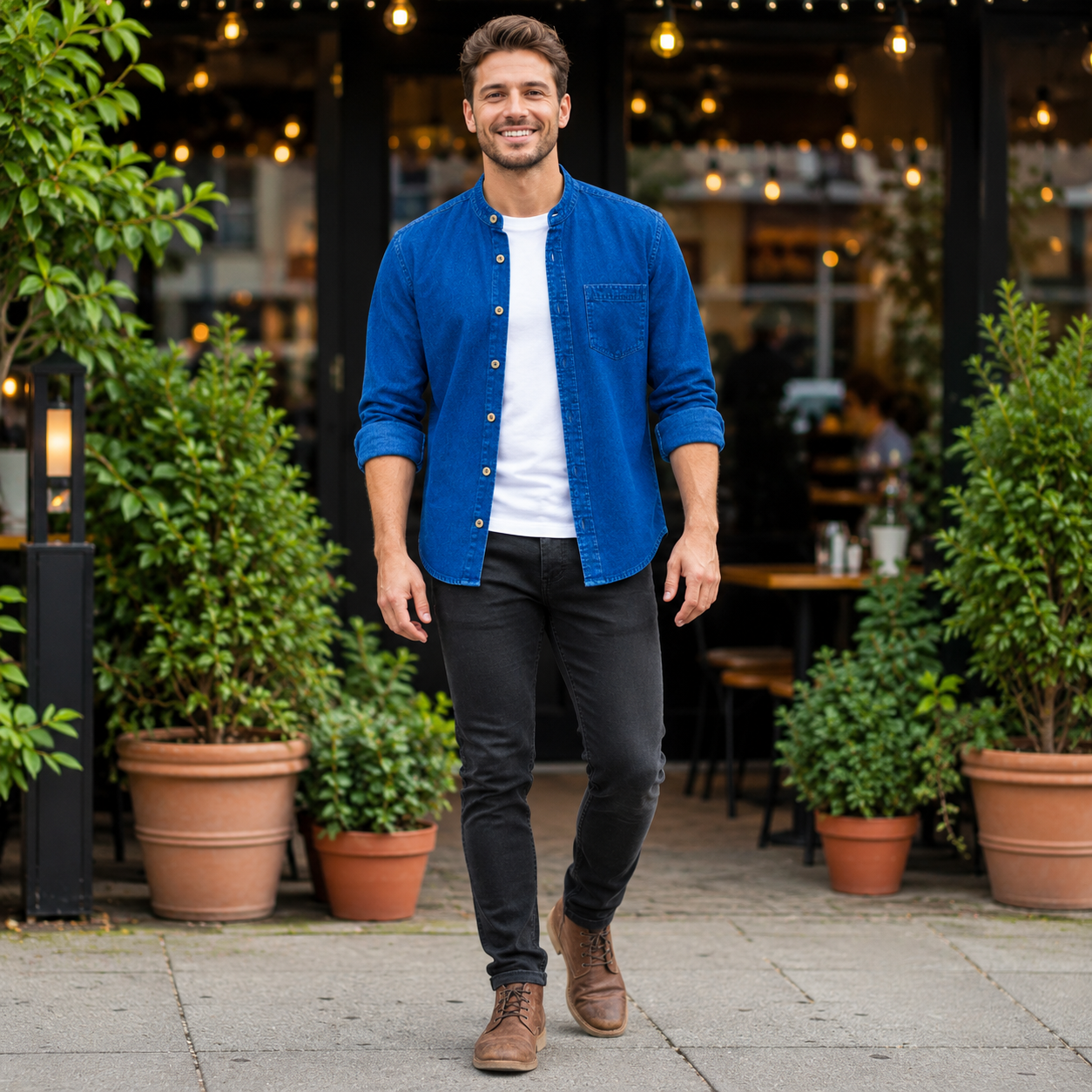 Men’s Premium SoftWash Denim Shirt - Image 3
