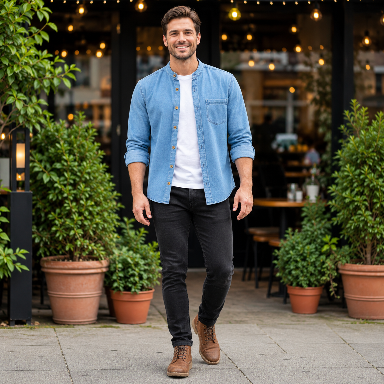 Men’s Premium SoftWash Denim Shirt - Image 3