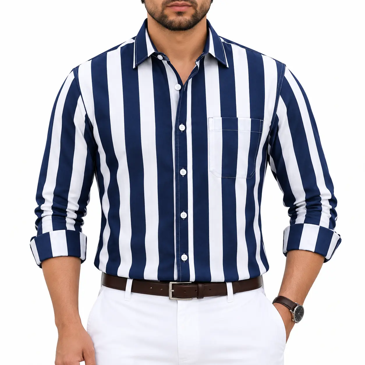 Men’s Premium Full Sleeve One Pocket Cotton Shirt