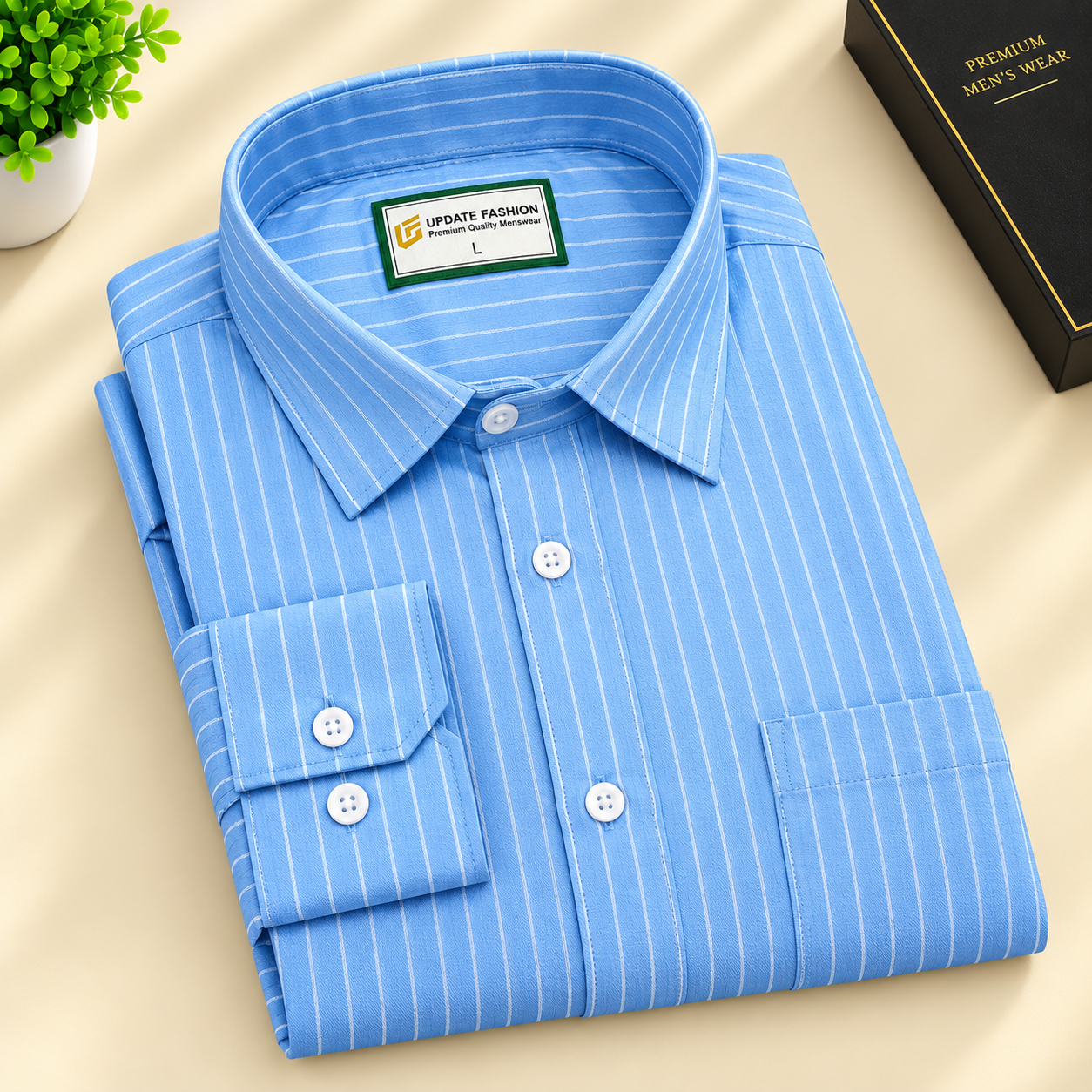 Men’s Premium Full Sleeve One Pocket Cotton Shirt