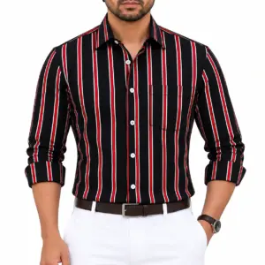 Men’s Premium Full Sleeve One Pocket Cotton Shirt