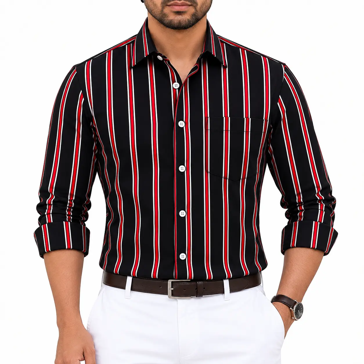 Men’s Premium Full Sleeve One Pocket Cotton Shirt