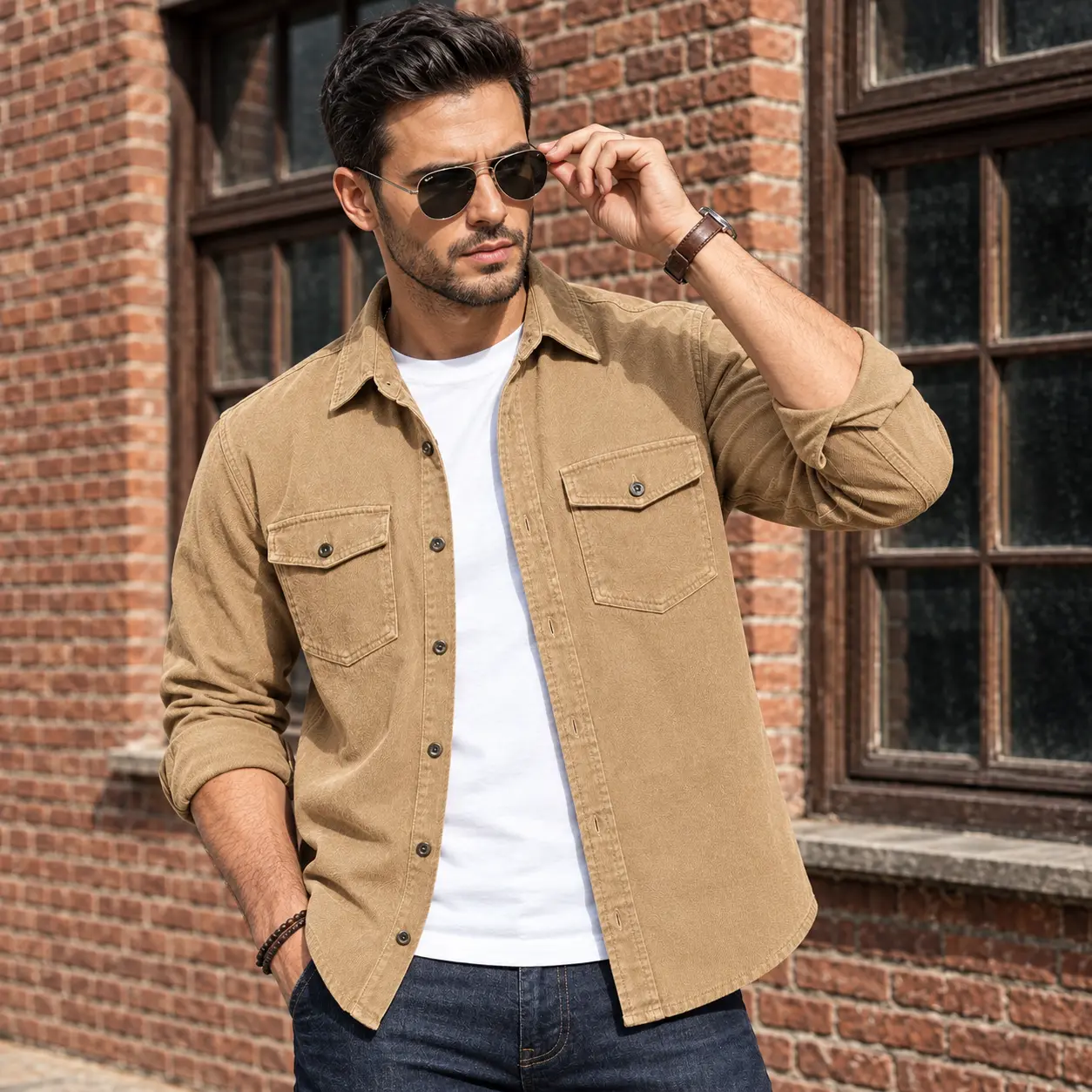 Men’s Premium SoftWash Denim Shirt - Image 2